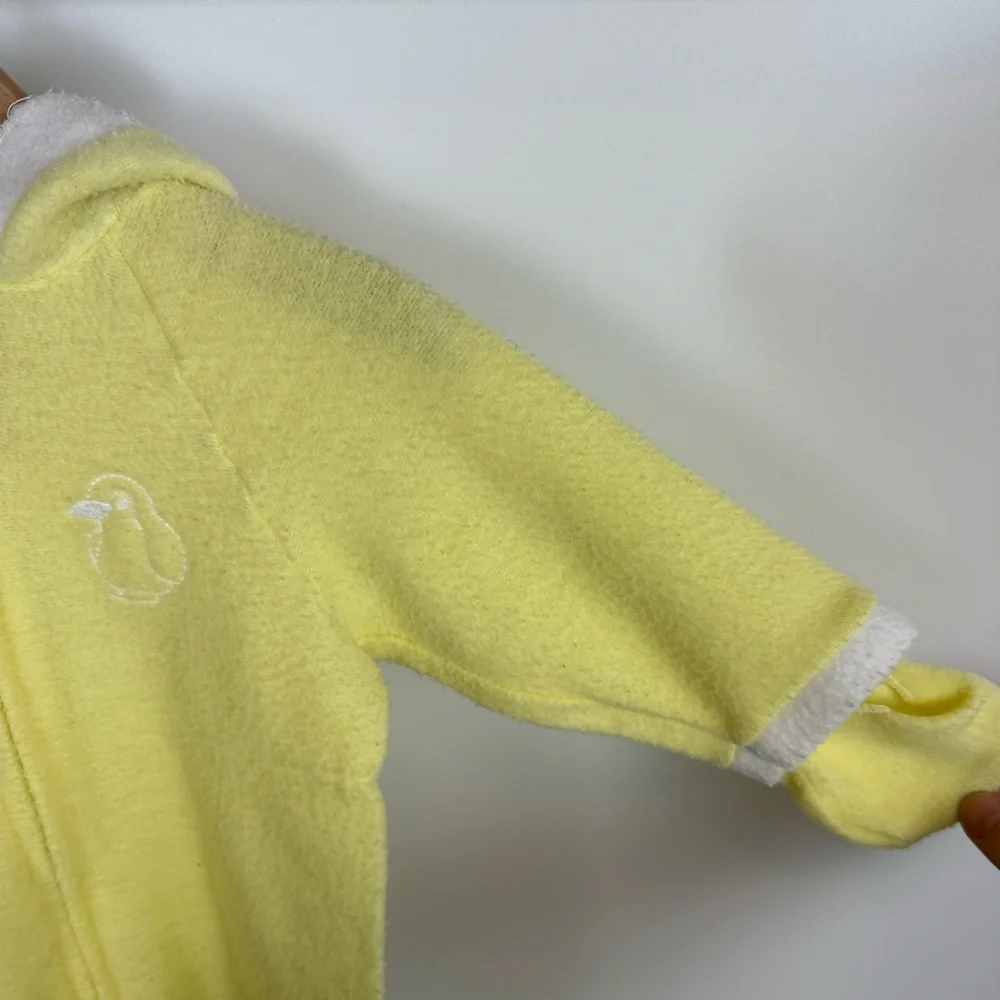 Vintage‎ Carters Yellow Baby Bunting Winter Suit Fleece up to 20 lbs